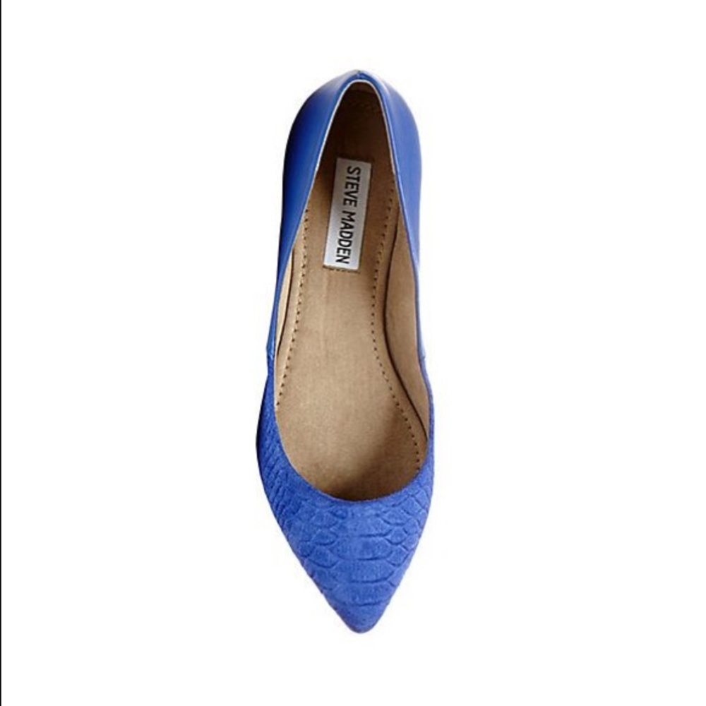 Steven Madden Janna Pointed Toe Flat - Cobalt Blue